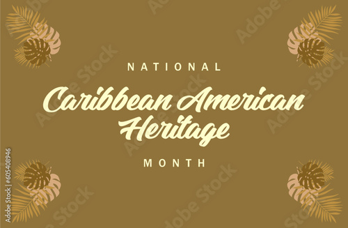 caribbean american heritage month, background template