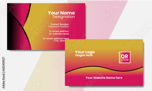 Corporate businesscard design for personal identity