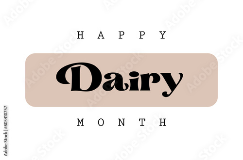 Dairy Month, background template Holiday concept