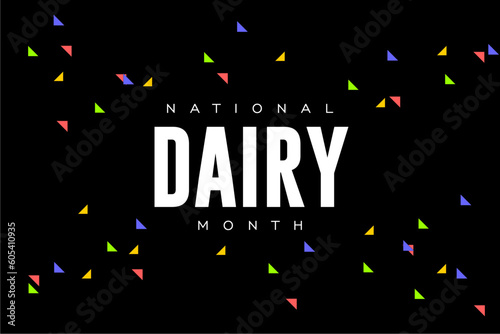 Dairy Month, background template Holiday concept