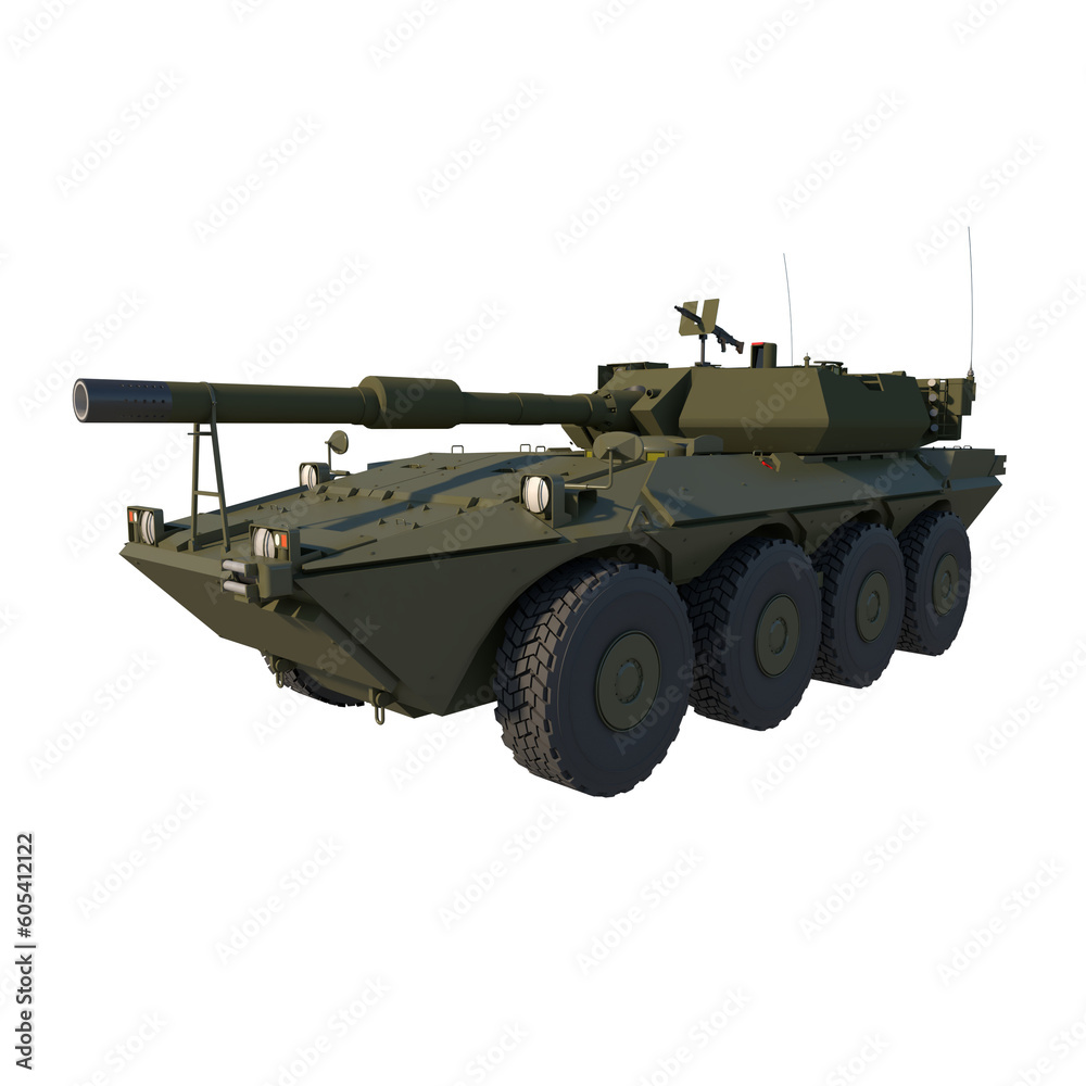 Armored Vehicle Centauro II 120mm 8x8 - Perspective F view Armored Vehicle Centauro II 120mm 8x8 - Perspective F view