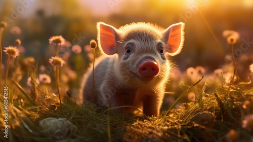 Miniature Pig. Generative AI