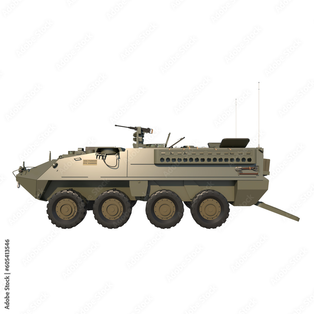 Stryker 1 armored personnel carrier- Lateral view png