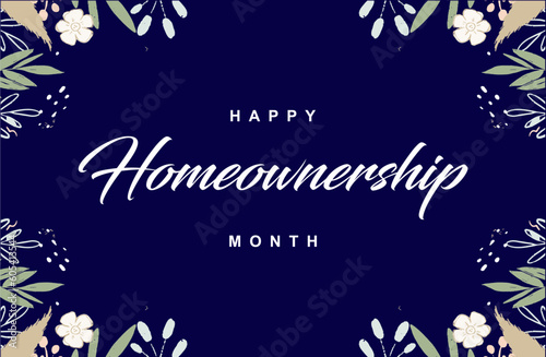 Homeownership Month