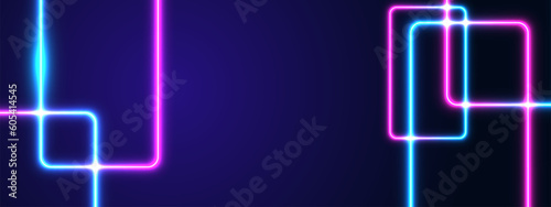 Abstract glowing neon lights background vector.	
