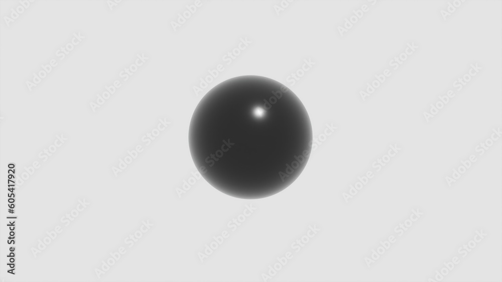 Metall black sphere