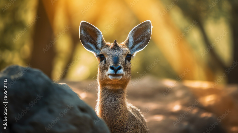 Klipspringer. Generative AI Klipspringer. Generative AI