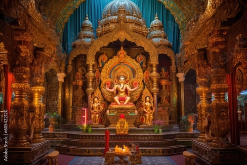 Divine Splendor: Captivating Image of Lord Ganesha, generative AI