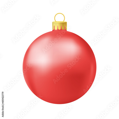 Red Christmas tree ball