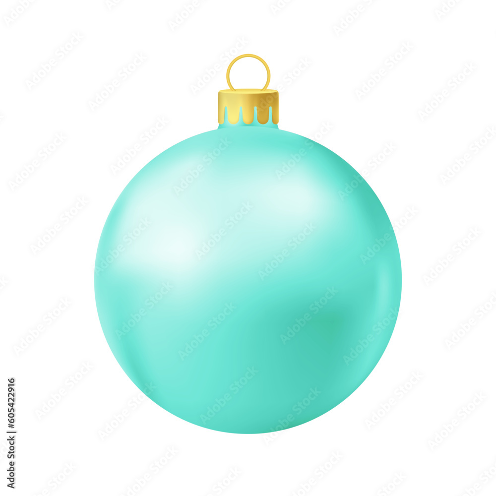 Turquoise Christmas tree ball Turquoise Christmas tree ball