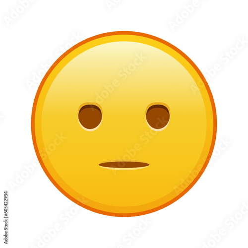 Yawning face Large size of yellow emoji smile