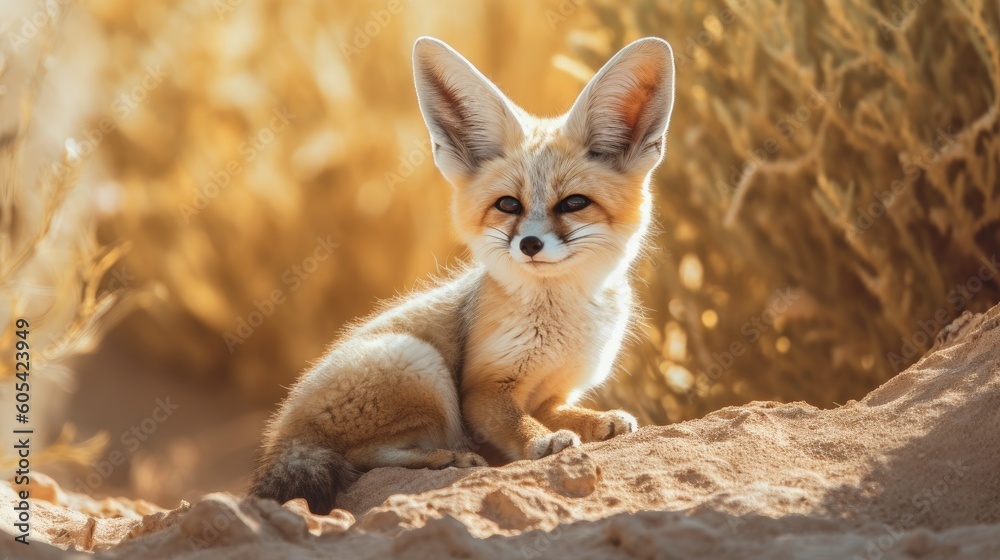 Fennec Fox. Generative AI Fennec Fox. Generative AI