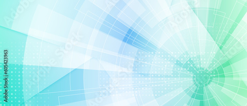 green abstract futuristic fade computer technology business background