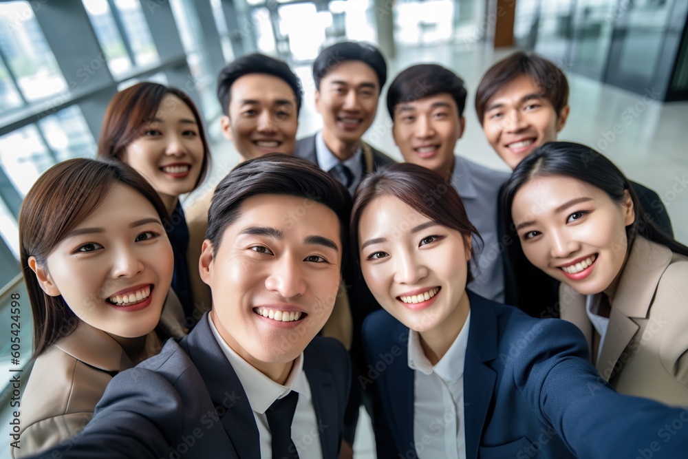 An illustration of a group of business people , AI Generated An illustration of a group of business people , AI Generated