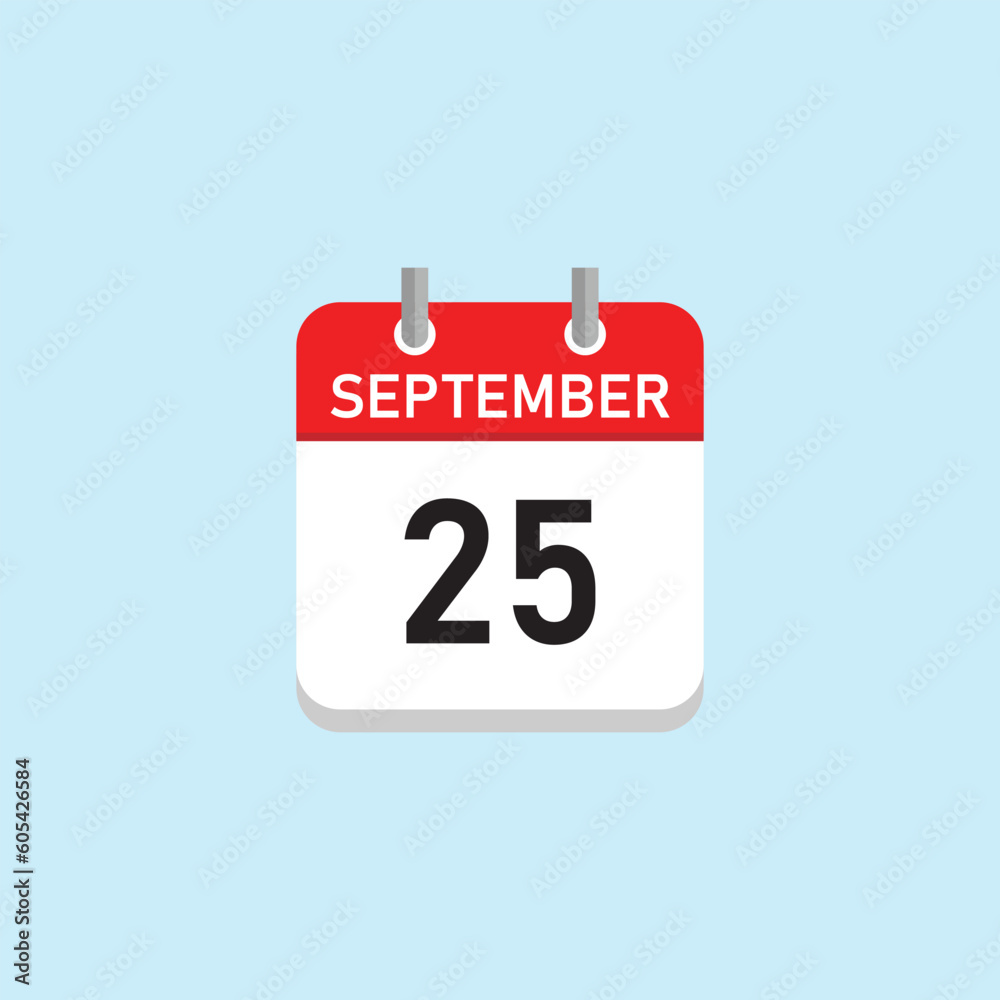 September 25 Concept Design. Vector Illustration. September 25 Concept Design. Vector Illustration.