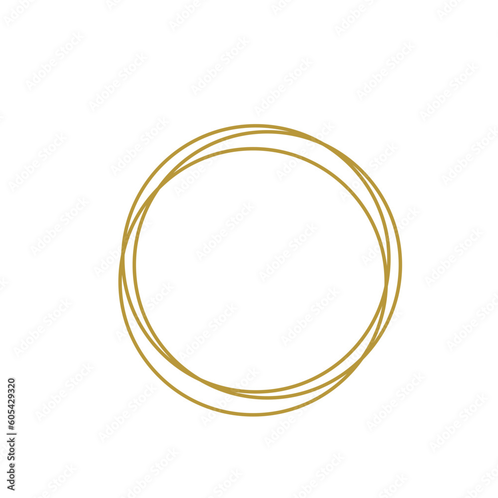 Golden Round Frame Golden Round Frame