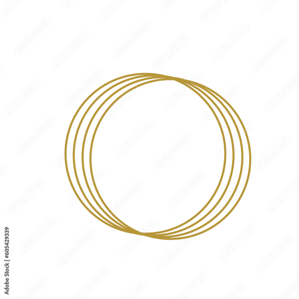 Golden Round Frame Golden Round Frame