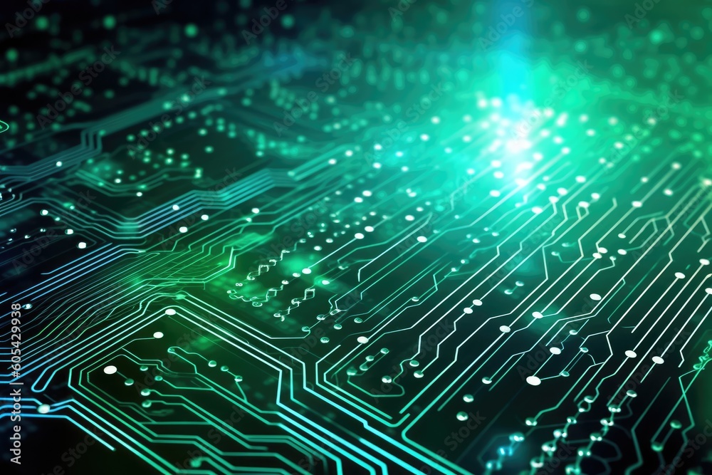 Fantastic CPU of the future background. Generative AI Fantastic CPU of the future background. Generative AI