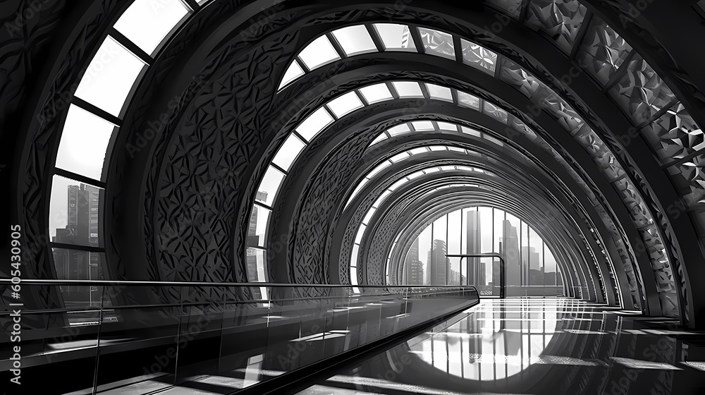 The essence of awe-inspiring structures and urban landscapes. Generative AI