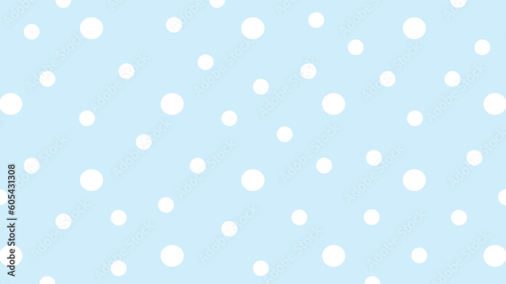 Light blue background with white dots