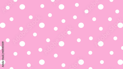 Pink background with white dots