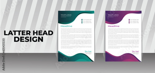corporate and business latter head design.