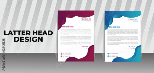 corporate and business latter head design.