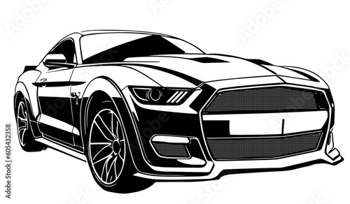 car isolated on white
