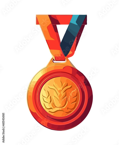 Triumph in sport gold medal