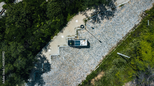 Cidade Interior Paisagem Verde Caatinga Sertão Caicó Rio Grande do Norte Seridó Natal Trilha Atividades Ar Livre Drone Montanha Vista Cenário Drone Brasil Nordeste Anfiteatro Água Motorhome Van  photo