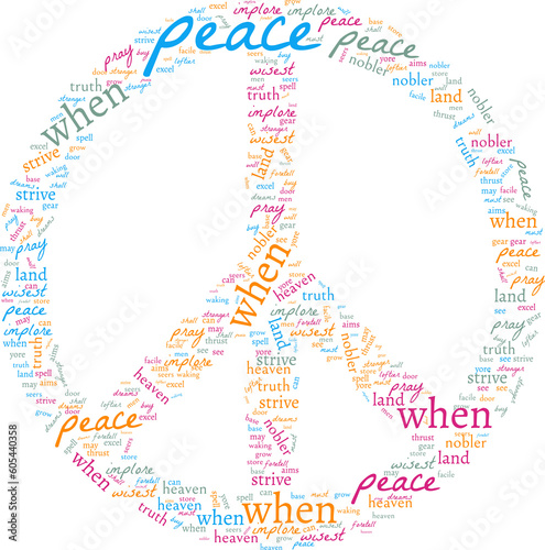 peace sign cord cloud