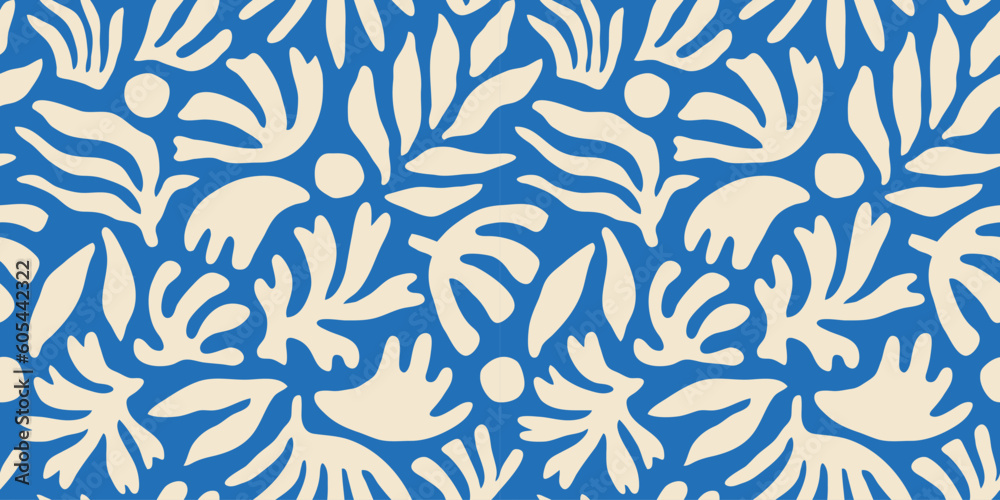 Abstract nature art leaf collage shape seamless pattern. Trendy contemporary cutout background illustration. Natural organic plant leaves artwork wallpaper print. Vintage botanical summer texture. Abstract nature art leaf collage shape seamless pattern. Trendy contemporary cutout background illustration. Natural organic plant leaves artwork wallpaper print. Vintage botanical summer texture.