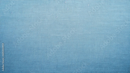 Light Sky Blue Linen Paper Fabric Texture Background - Textile Material - Generative AI
