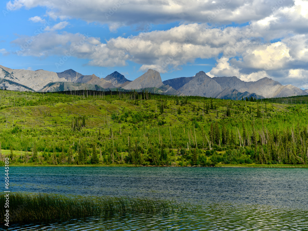 the Cinquefoil Mountains five peaks in Brule Alberta Canada near