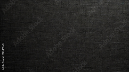 Black Linen Paper Fabric Texture Background - Textile Material - Generative AI © AnArtificialWonder