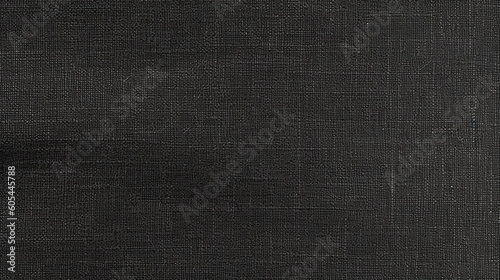Black Linen Paper Fabric Texture Background - Textile Material - Generative AI © AnArtificialWonder