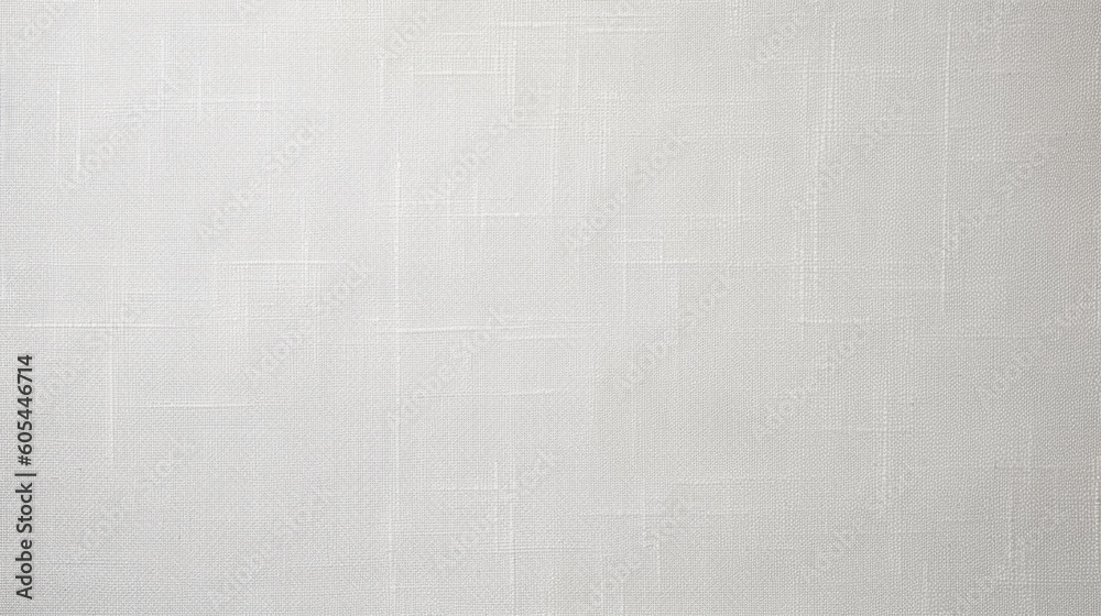 Fototapeta premium White/Cream Linen Paper Fabric Texture Background - Textile Material - Generative AI