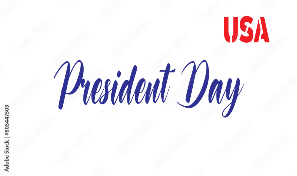 Happy Presidents Day with Stars and USA Flag for the President of America Suitable for Poster in Flat Cartoon Hand Drawn with white background. Happy Presidents Day with Stars and USA Flag for the President of America Suitable for Poster in Flat Cartoon Hand Drawn with white background.