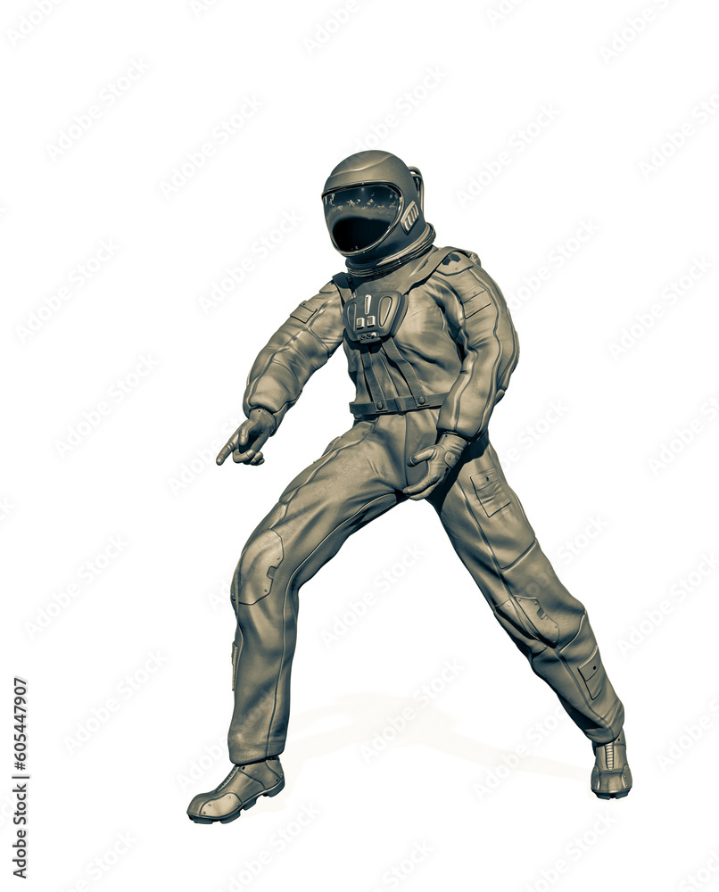 astronaut found something on white background astronaut found something on white background