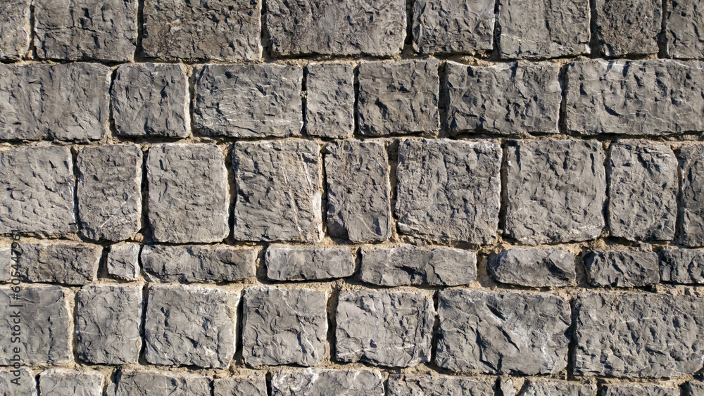 Fototapeta premium Vieux mur en blocs de calcaire