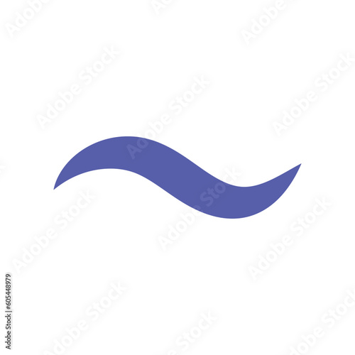 Tilde symbol. Punctuation marks, text, typography, vector icons. White background