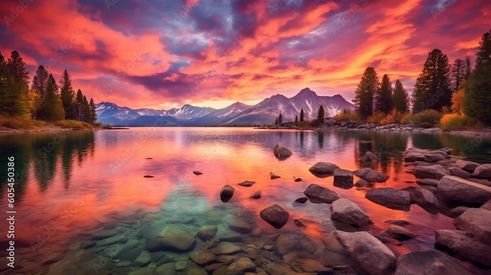 Imposing Backdrops and Vibrant Skies: The Magic of Sunset Landscapes