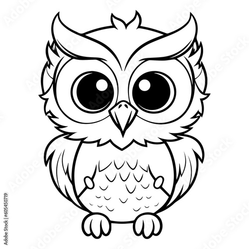 Coloring page owl