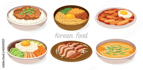 Korean food set