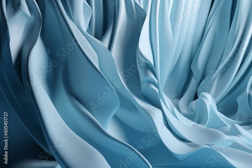 Abstract light blue and white backdrop. Generative AI