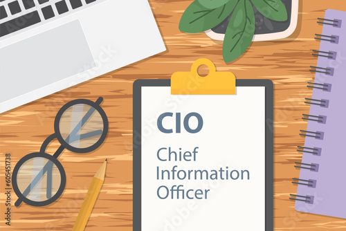 CIO Chief Information Officer written on clipboard