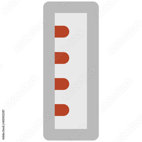 Icon of ruler bold line design 