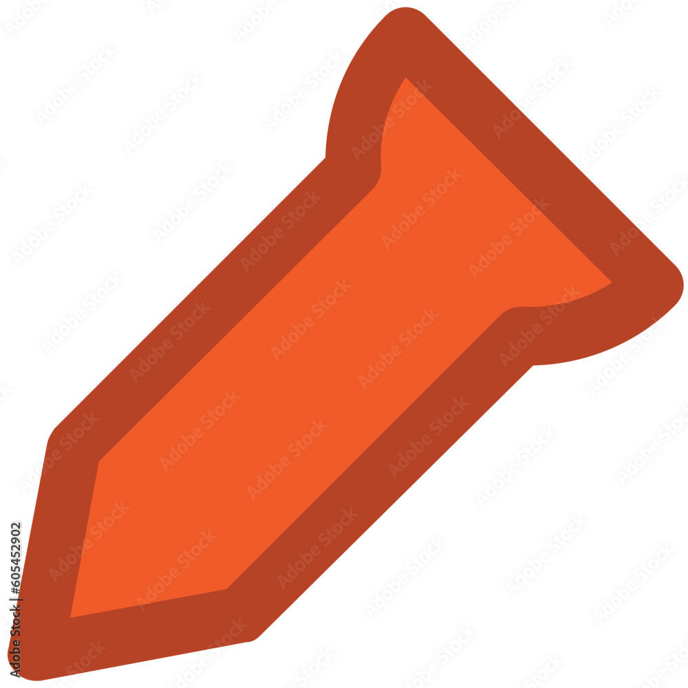 A bolt tool bold line icon design A bolt tool bold line icon design