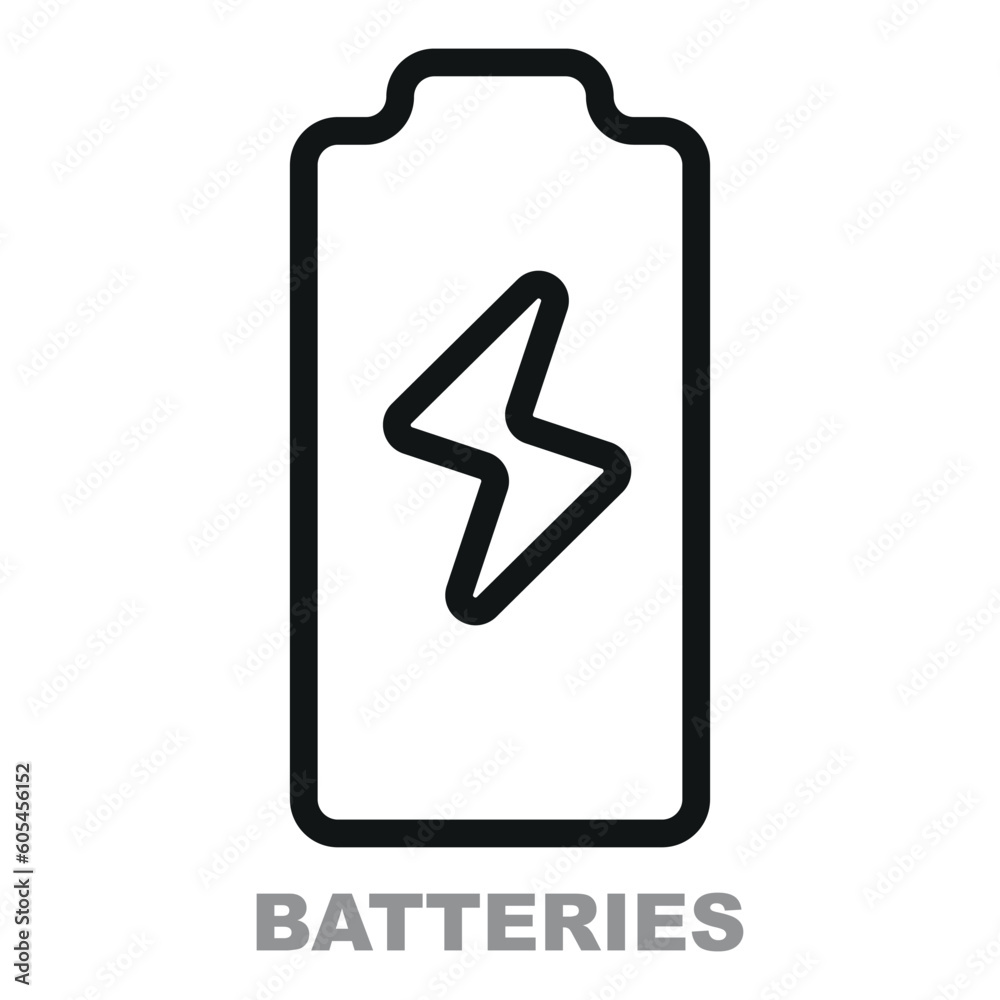 Battery icon ideal for a website or as a graphic to show battery status.
