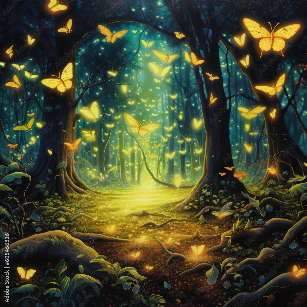 Golden Butterfly Forest, AI